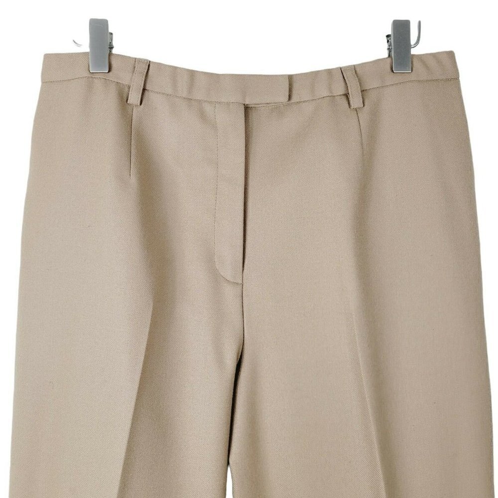 Pendleton Womens Suit Pants Tan Size 10 All Season Wool Flat Front Career Office - Picture 3 of 12